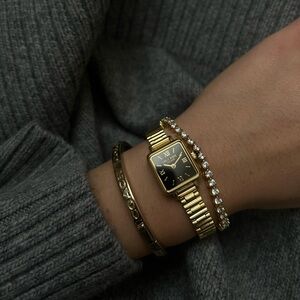 Lola Rose Golden Black Onyx Watch